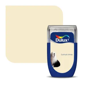 Dulux Standard Daffodil white Matt Emulsion paint, 30ml