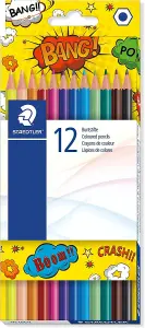 Staedtler 175 COC12 Hexagonal Colouring Pencils (Pack of 12) YELLOW