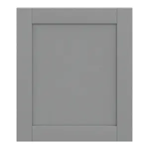 GoodHome Alpinia Matt slate grey wood effect Shaker Appliance Cabinet door (W)600mm (H)687mm (T)18mm