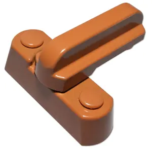 Schlosser Technik Sash Jammer Window Lock (6 Pack) - Caramel