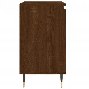 Berkfield Bathroom Cabinet Brown Oak 58x33x60 cm Engineered Wood