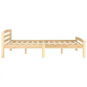 Berkfield Bed Frame Solid Pinewood 120x200 cm