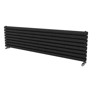 Ximax Champion Duplex FORDH4681800A Anthracite Gas Horizontal Designer Radiator, (W)1800mm x (H)468mm