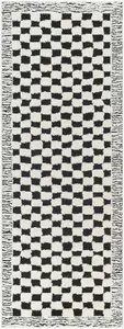 EKTA Skandi Checkered Runner Rug  80 x 220 cm