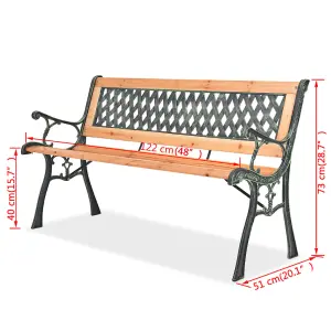 Berkfield Garden Bench 122 cm Wood