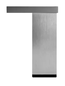 Rothley 110mm Aluminium effect Designer leg