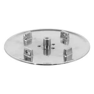 SPARES2GO 110mm Luxury Plug Cover for Shower Trap with 90mm Tray (Chrome Silver)