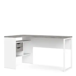 Function Plus Corner Desk 2 Drawers 145 cm