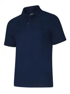 Uneek - Unisex Deluxe Poloshirt - 50% Polyester 50% Cotton - Navy - Size XS