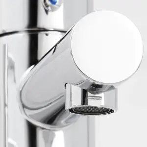 GoodHome Lazu Bath Pillar Tap, Pack of 2