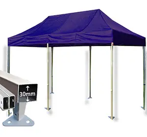 3m x 6m Trader-Max 30 Instant Shelter Pop Up Gazebos Frame & Canopy - Royal Blue