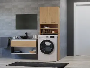 Pola DK Washing Machine Surround Cabinet Artisan Oak