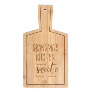 Grandma's Kitchen' Bamboo Serving Board (H26.5 cm)