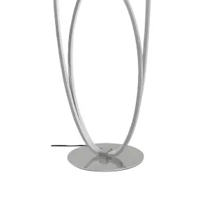 GoodHome Pegmati Silver effect LED Floor lamp