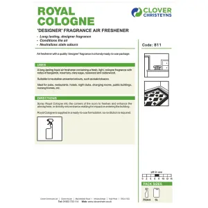 Clover Chemicals Royal Cologne Air Freshner 5l