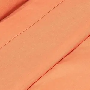 Homescapes Burnt Orange Linen Flat Sheet, Double