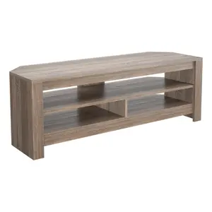 AVF Calibre Sound 1.2m TV Stand with Sliding Shelf, for TVs up to 60" - Rustic Sawn Oak