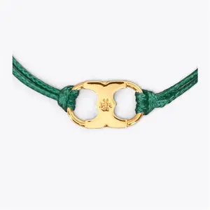 Tory Burch Women's Embrace Ambition Bracelet In Green/Gold, One Size