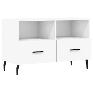 Berkfield TV Cabinet White 80x36x50 cm Engineered Wood