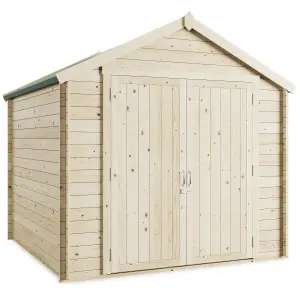 BillyOh Pro Apex Log Cabin Wooden Shed - W2.5m x D2.5m (8 x 8ft) - 28mm Thickness