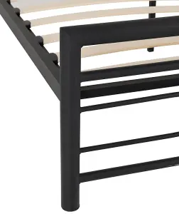 Kelly 4'6 Double Black Metal Bed Frame