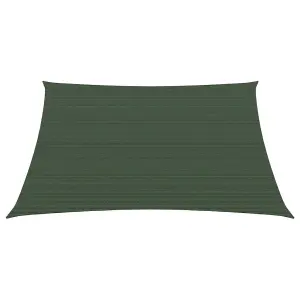 Berkfield Sunshade Sail 160 g/m2 Dark Green 2x2 m HDPE