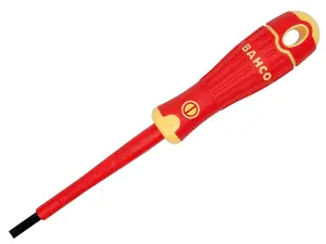 Bahco B196.040.100 BAHCOFIT Insulated Screwdriver Slotted Tip 4.0 x 100mm BAH196040100