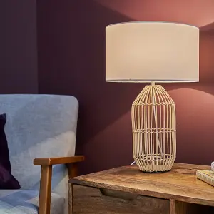 ValueLights Hollins Natural Table Lamp