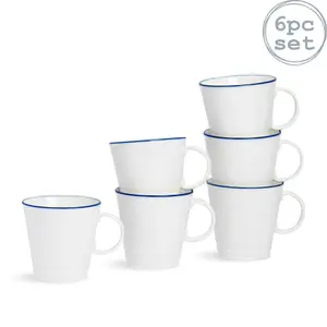 Nicola Spring - White Farmhouse Mugs - 350ml