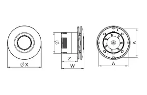 Modern Round Bathroom & Kitchen Ceiling Extractor Fan 150mm with Timer