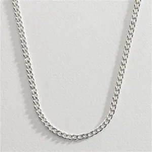 Revere Sterling Silver Solid Curb 18 Inch Chain