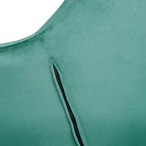 Desk Chair Velvet Emerald Green LABELLE