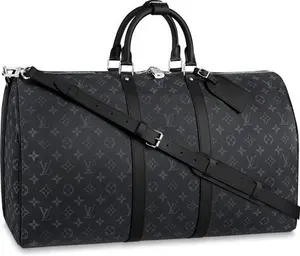 Louis Vuitton® - Keepall Bandoulière 55 - Grey - Monogram Canvas - Men - Travel Bag - Luxury