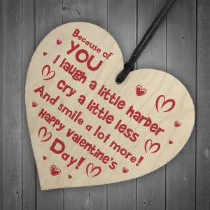 Valentines Day Gift For Him Her Anniversary Gift For Husband Wife Wood Heart Keepsake