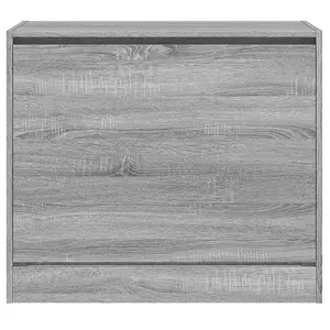 Shoe Cabinet Grey Sonoma 80x42x69 cm Engineered Wood