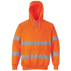 Portwest Unisex Hi-Vis Safety Hooded Sweatshirt / Hoodie