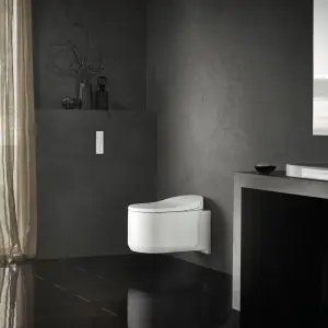 Grohe Sensia arena Alpine White Wall hung Toilet with Soft close seat & Concealed cistern