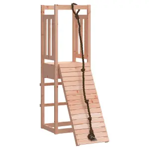 Berkfield Playhouse with Climbing Wall Solid Wood Douglas