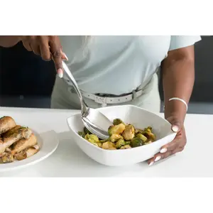 Cuisipro Tempo Solid Spoon, For Cooking and Serving, 18/8 Stainless Steel, 13.5”, 34cm