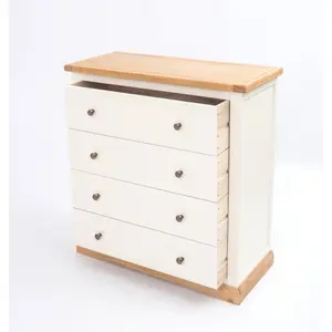 Trevi 4 Drawer Chest of Drawers Brass Knob