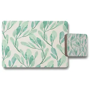 Watercolor botanical (Placemat & Coaster Set) / Default Title