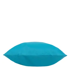 Veeva Indoor Outdoor Cushion Set of 4 Aqua Blue Water Resistant Cushions