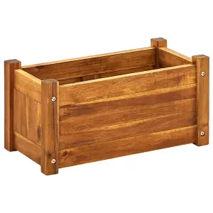 Berkfield Garden Raised Bed Acacia Wood 50x25x25 cm