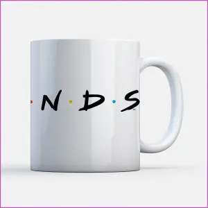 Official Friends Logo Mug 100% Ceramic, Dishwasher Safe