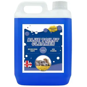 2x 2.5L Powerful Blue Disinfectant For Portable Toilets & Motor Homes Concentrated Formula Breaks Down Waste