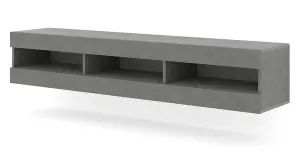 Modern Mantra TV Cabinet in Grey W1600mm x H320mm x D350mm