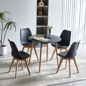 4 - Person Dining Set Black / Black