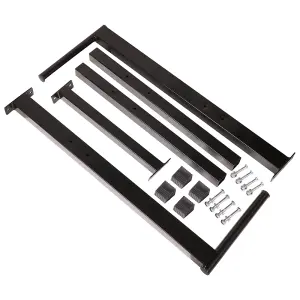 Yaheetech Black Heavy Duty Dip Station Stand for Home Gym