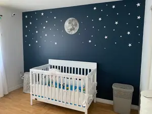 Full Moon Space Themed Wall Sticker Pack