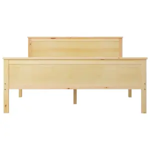 Berkfield Bed Frame Solid Wood Pine 120x200 cm